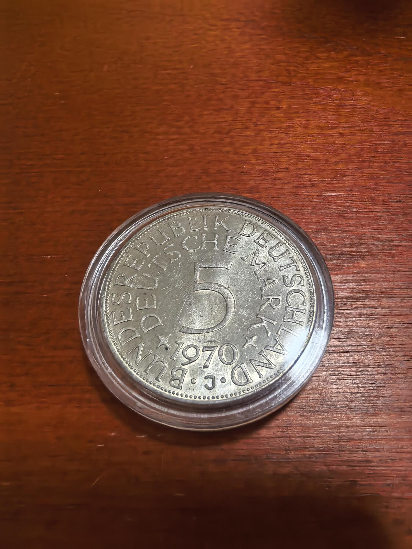 长老汇蛇年精选第五十七场拍卖 1970西德5马克银币，11.2克625银