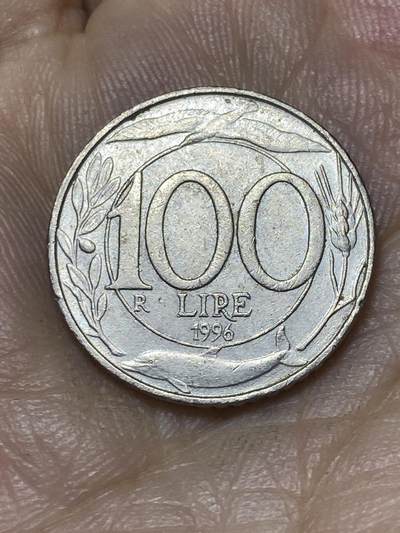 2025年第一百零四场(总第一百三十场）外国好品散币及老藏家邮票场(免佣金) - 意大利🇮🇹1996年100里拉