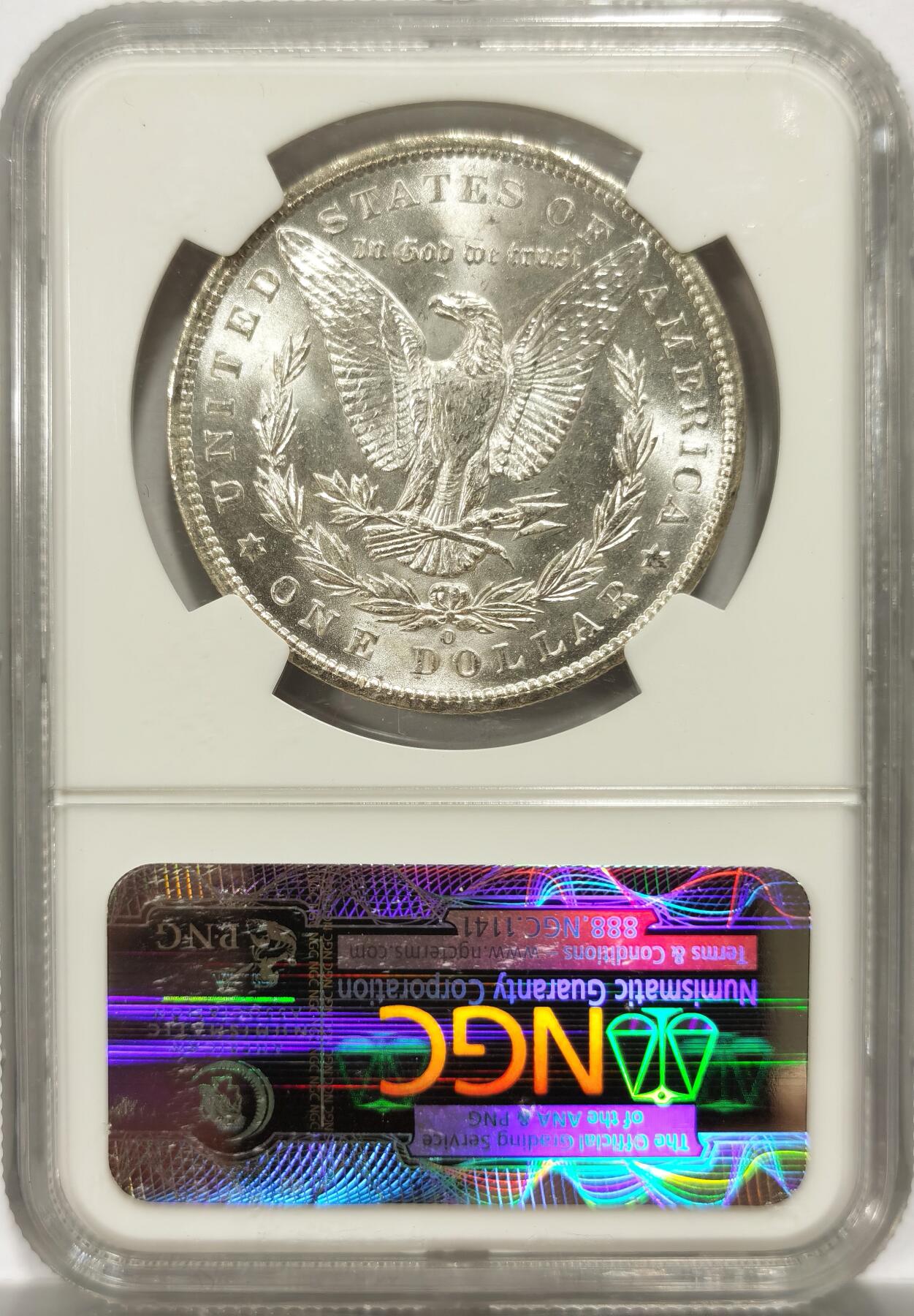 博洋堂世界钱币拍卖第142期（全场包邮） NGC MS64 美国1901-O摩根