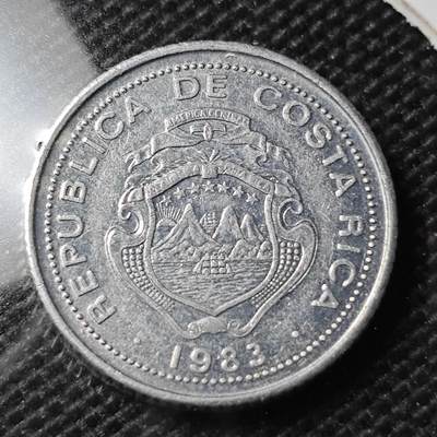 KK钱币收藏小铺 第354场 2月预留时间 周末发货 -  1983哥斯达黎加25分