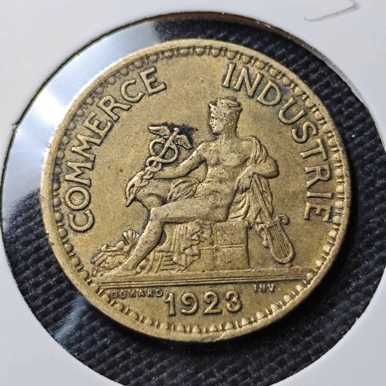 KK钱币收藏小铺 第354场 2月预留时间 周末发货  1923法国1法郎铜币