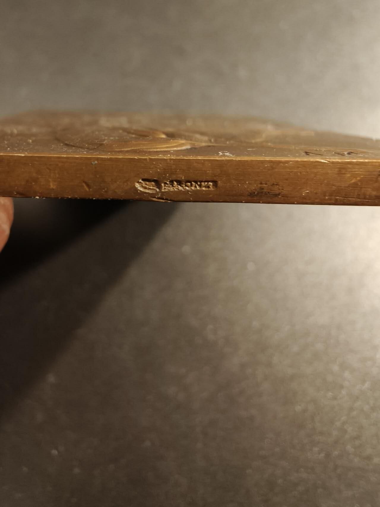 老王徽章第154期 法国拳击运动方形大铜章     尺寸60×45mm.   重量88.7g
