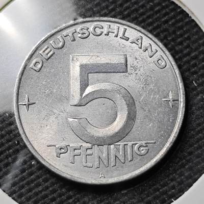 KK钱币收藏小铺 第354场 2月预留时间 周末发货 -  1953东德5芬尼 好品