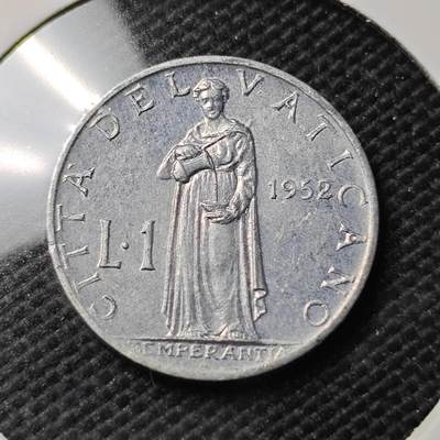 KK钱币收藏小铺 第354场 2月预留时间 周末发货 -  1952梵蒂冈1里拉