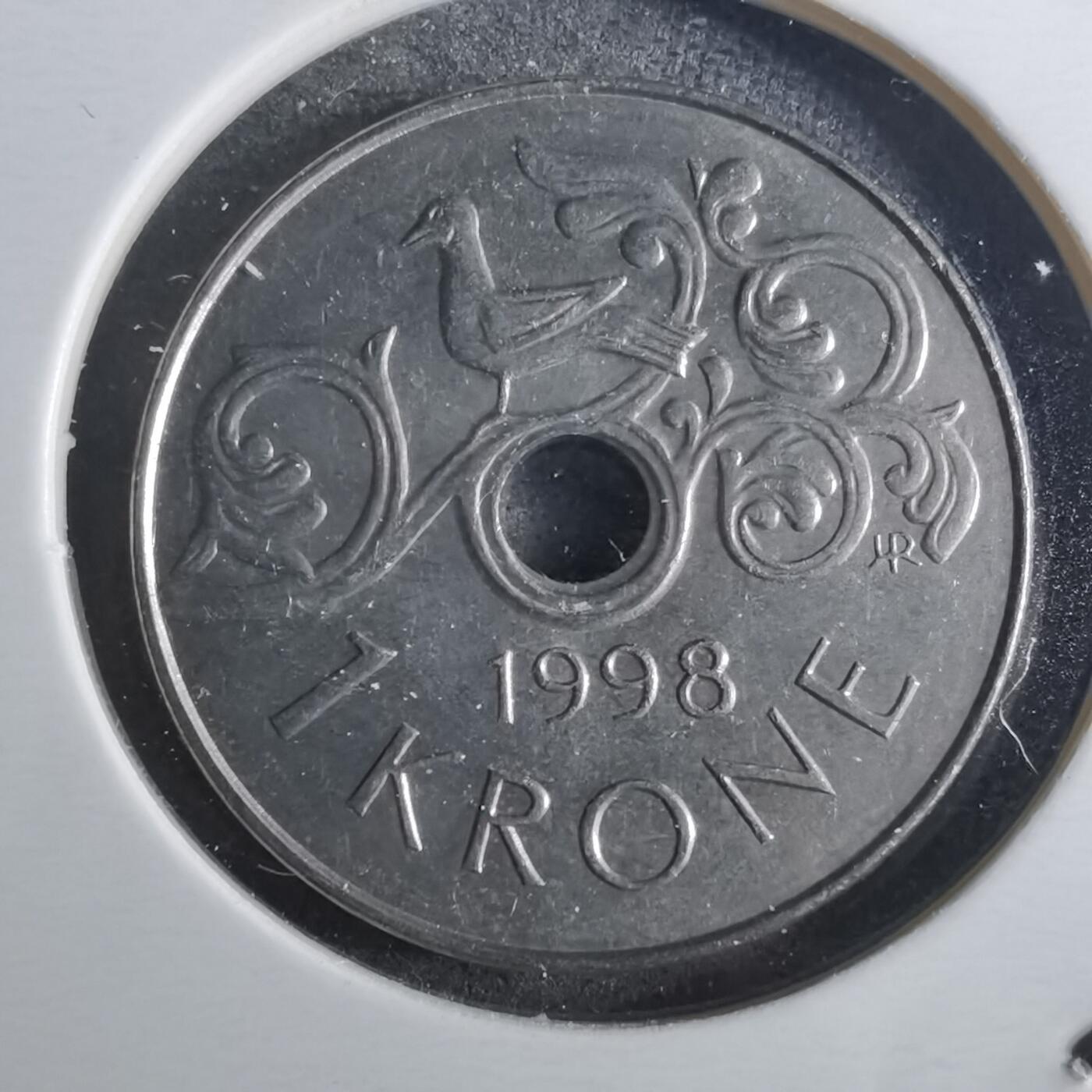 沼泽如烟--第860场 挪威1998年1克朗