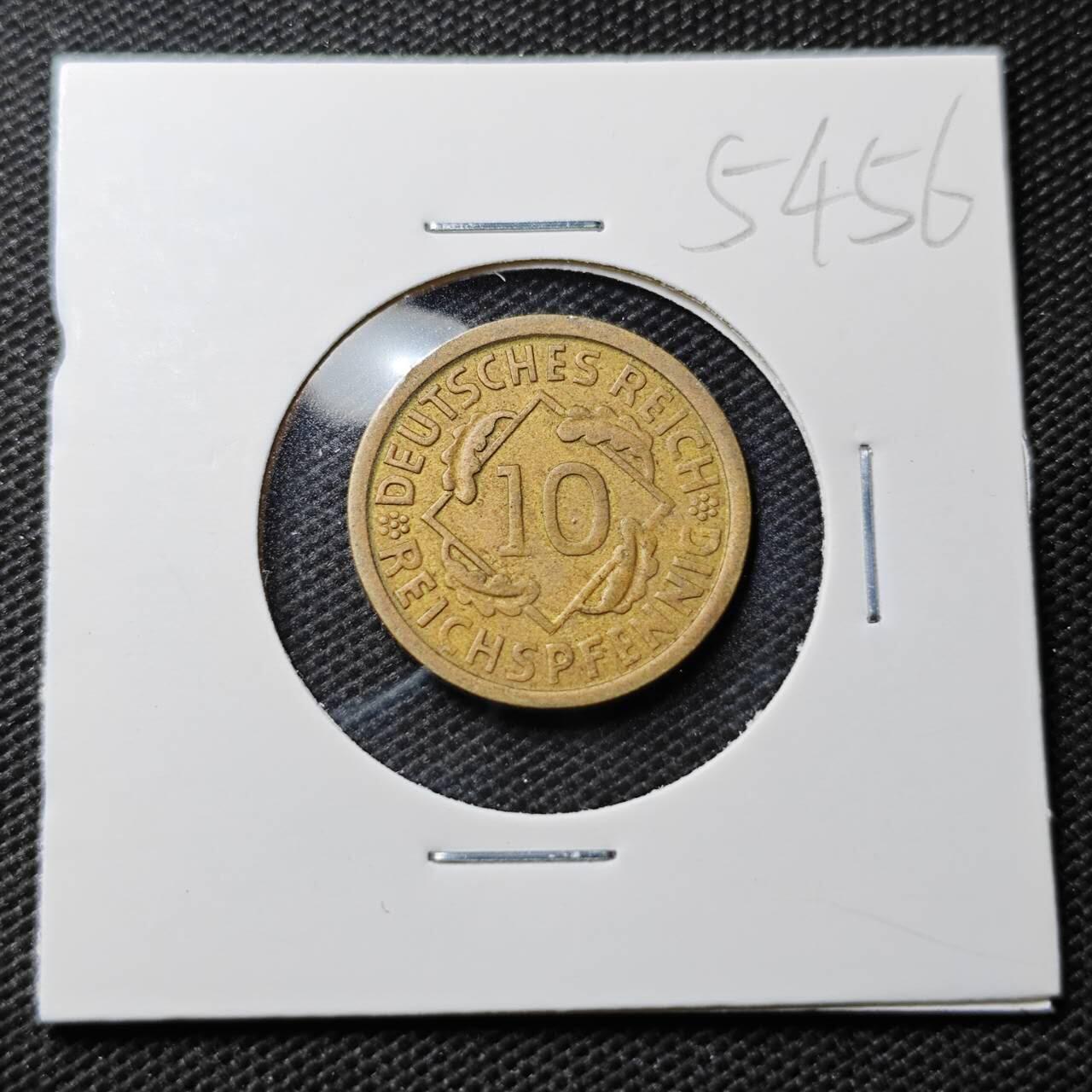 KK钱币收藏小铺 第354场 2月预留时间 周末发货  1925魏玛10分