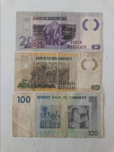 【20251007】非全新纸币第292场 非洲国家3张纸币