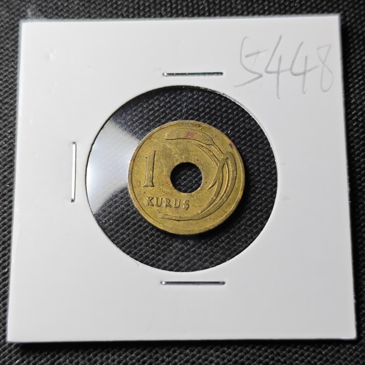 KK钱币收藏小铺 第354场 2月预留时间 周末发货  1948土耳其1库鲁铜币