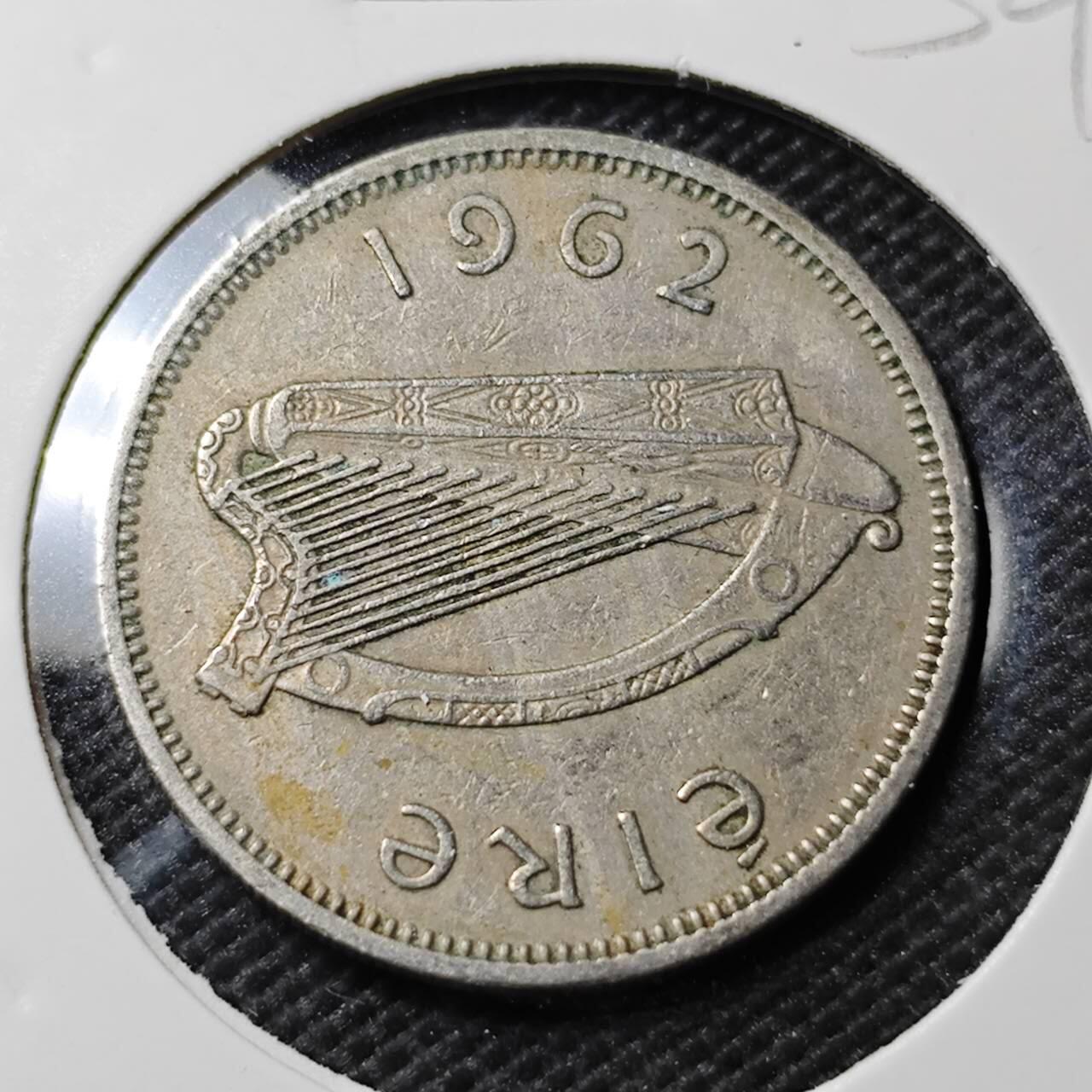 KK钱币收藏小铺 第354场 2月预留时间 周末发货 1962 爱尔兰1先令