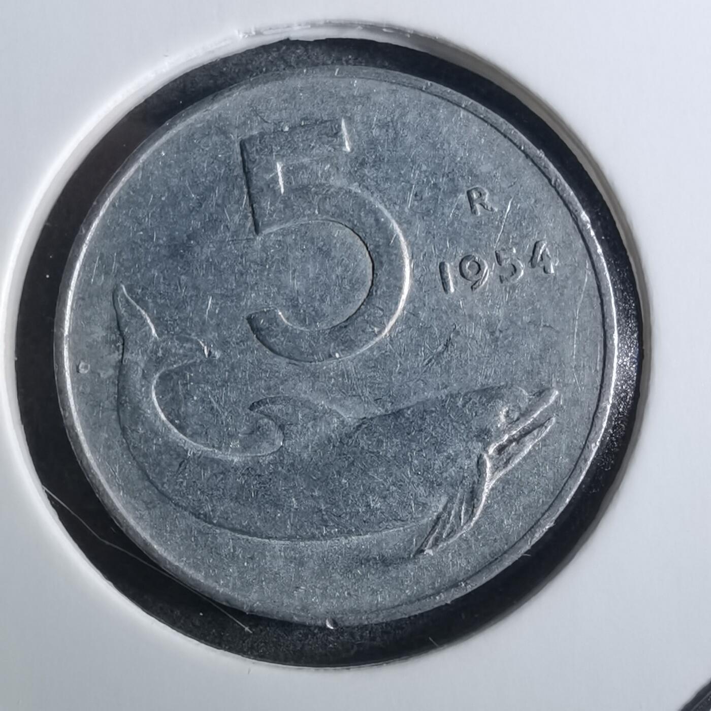 沼泽如烟--第860场 意大利1954年5里拉