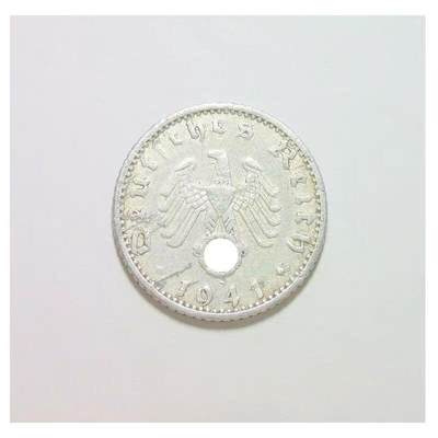 德国第三帝国1941年A版50芬尼 好品 - 德国第三帝国1941年A版50芬尼 好品