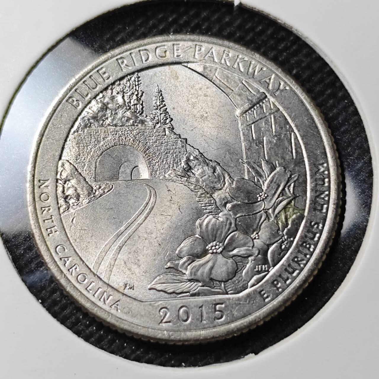 KK钱币收藏小铺 第354场 2月预留时间 周末发货  美国25分纪念币 好品