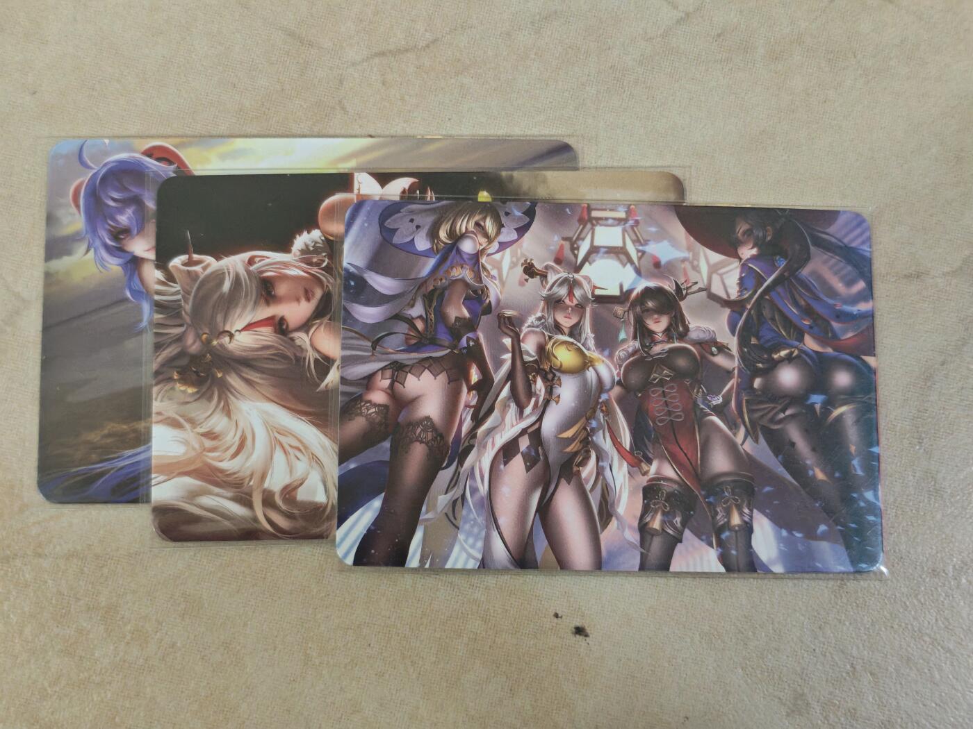 夜之极第三十二期 （10月7日周二晚9点截拍，欢迎竞拍） 原神 3张 艺术卡 昆闪