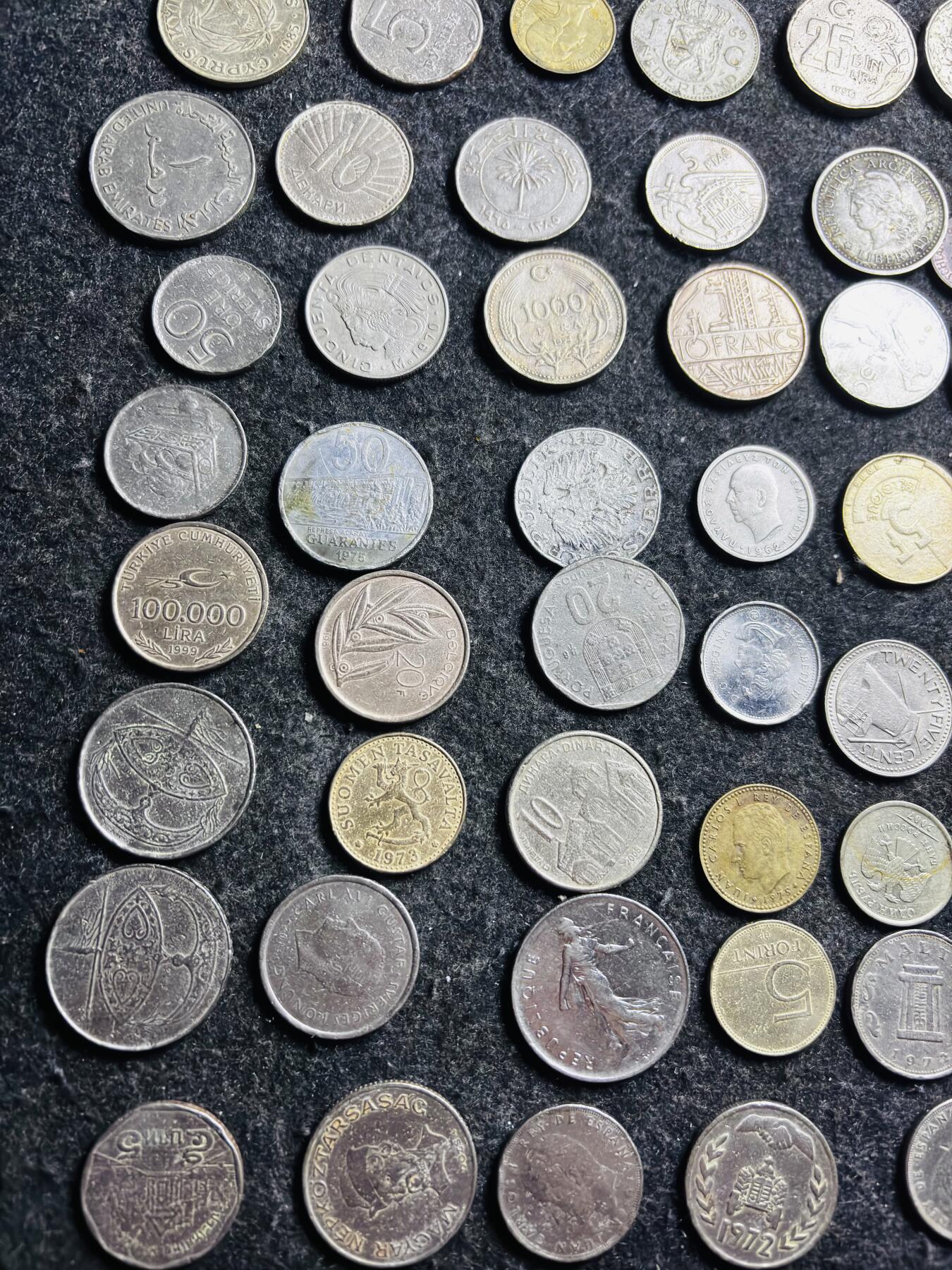文馨钱币收藏第 274 场，批量银币，散币场 长期接收代拍品 各国 100 枚，共 650 克，详情看图再拍