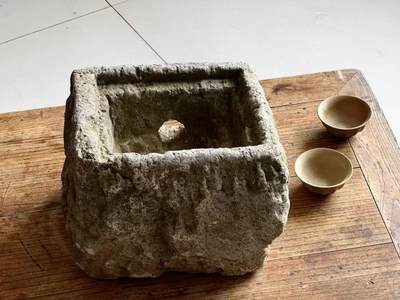 明代滑石石炉：器型古拙，包老到代28/22/21cm    处理1280 - 明代滑石石炉：器型古拙，包老到代28/22/21cm    处理1280