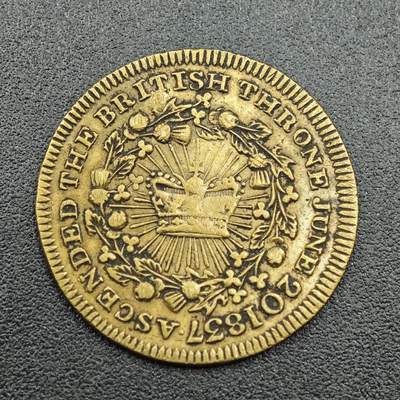 【淘币小摊】限时拍第七百五十八拍  国庆10连拍 老铜币场 外出13号发货 满百包邮可预留两周  周一统一发货  - 英国1837年维多利亚登基小铜章