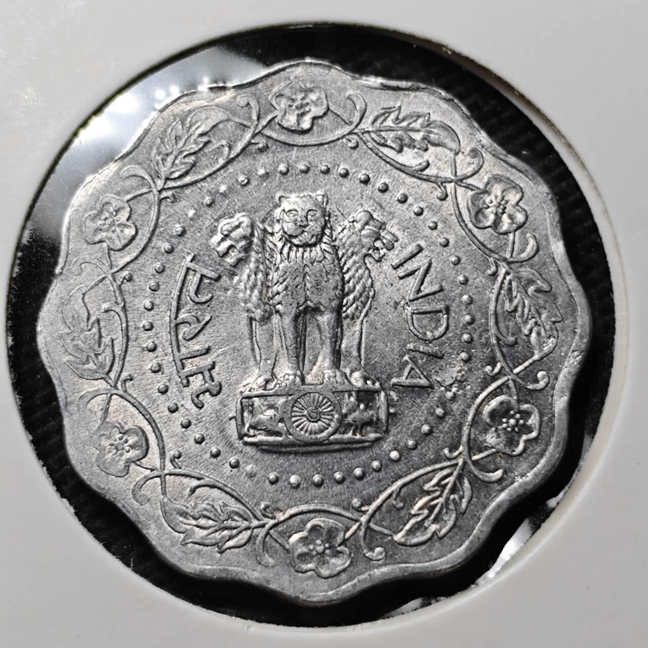 KK钱币收藏小铺 第354场 2月预留时间 周末发货  1975印度10派沙