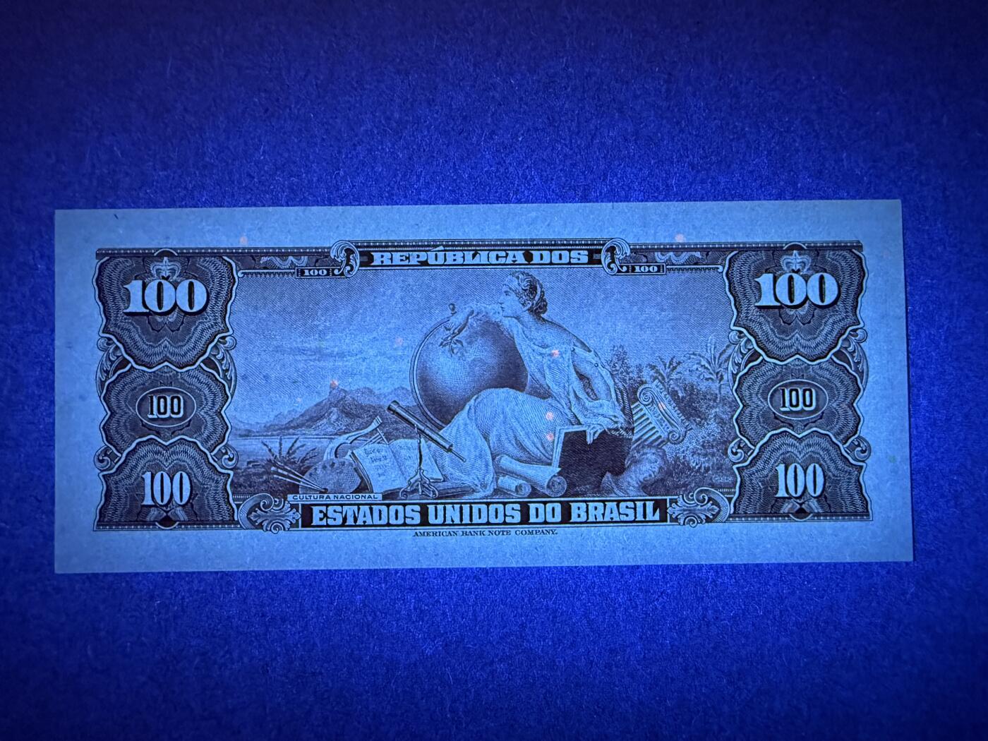 《艾美收藏》第214期-10.7周二国庆外币超白金场 巴西100克鲁塞罗 UNC 1964年老版本