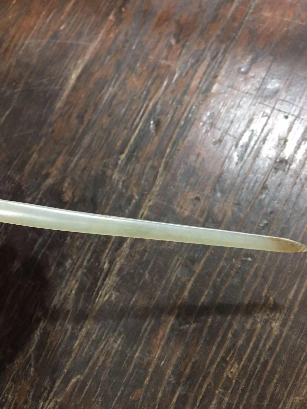 清代花鸟玉簪子，雕刻漂亮，造型好，玉质水头好，老玉器收藏佳品