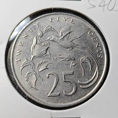 KK钱币收藏小铺 第354场 2月预留时间 周末发货 -  1987牙买加25分 蜂鸟
