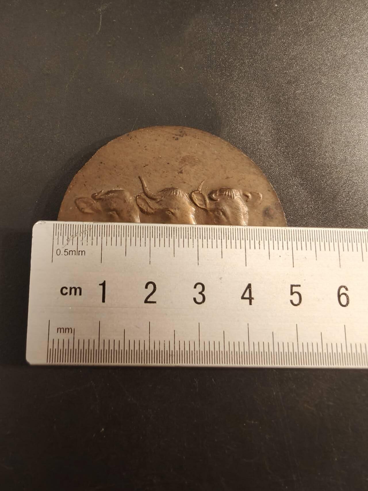 老王徽章第154期  法国众议院议员赠大铜章 直径50mm 重量66.3g