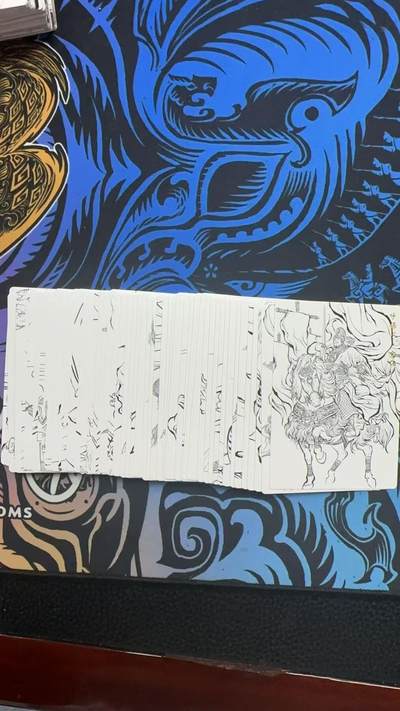 夜之极第三十二期 （10月7日周二晚9点截拍，欢迎竞拍） - 卡德曼 张建东水浒 第二弹 线稿彩闪一套 51张