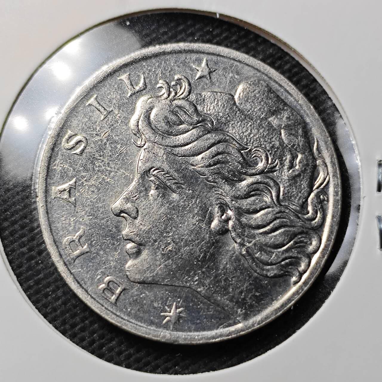 KK钱币收藏小铺 第354场 2月预留时间 周末发货  1970巴西1克鲁塞罗