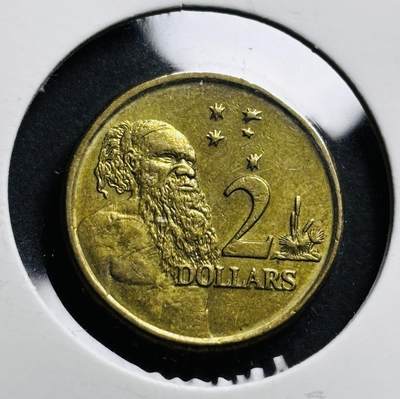 文馨钱币收藏第 274 场，批量银币，散币场 长期接收代拍品 - 2004 年澳大利亚土著人 2 元纪念币，第二版
