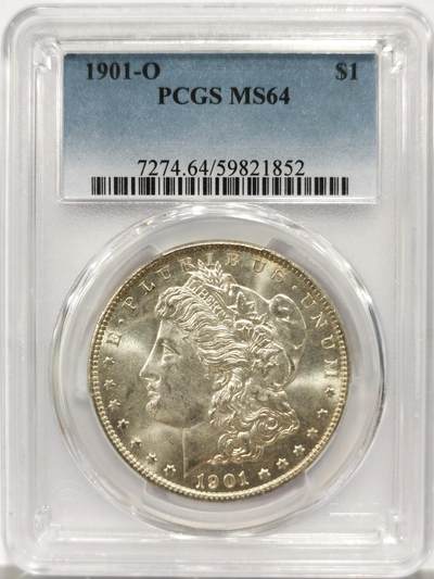 博洋堂世界钱币拍卖第142期（全场包邮） - PCGS MS64 美国1901-O摩根