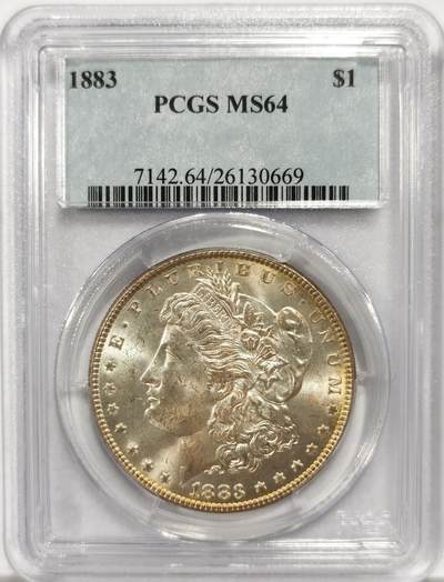 博洋堂世界钱币拍卖第142期（全场包邮） - PCGS MS64 美国1883摩根