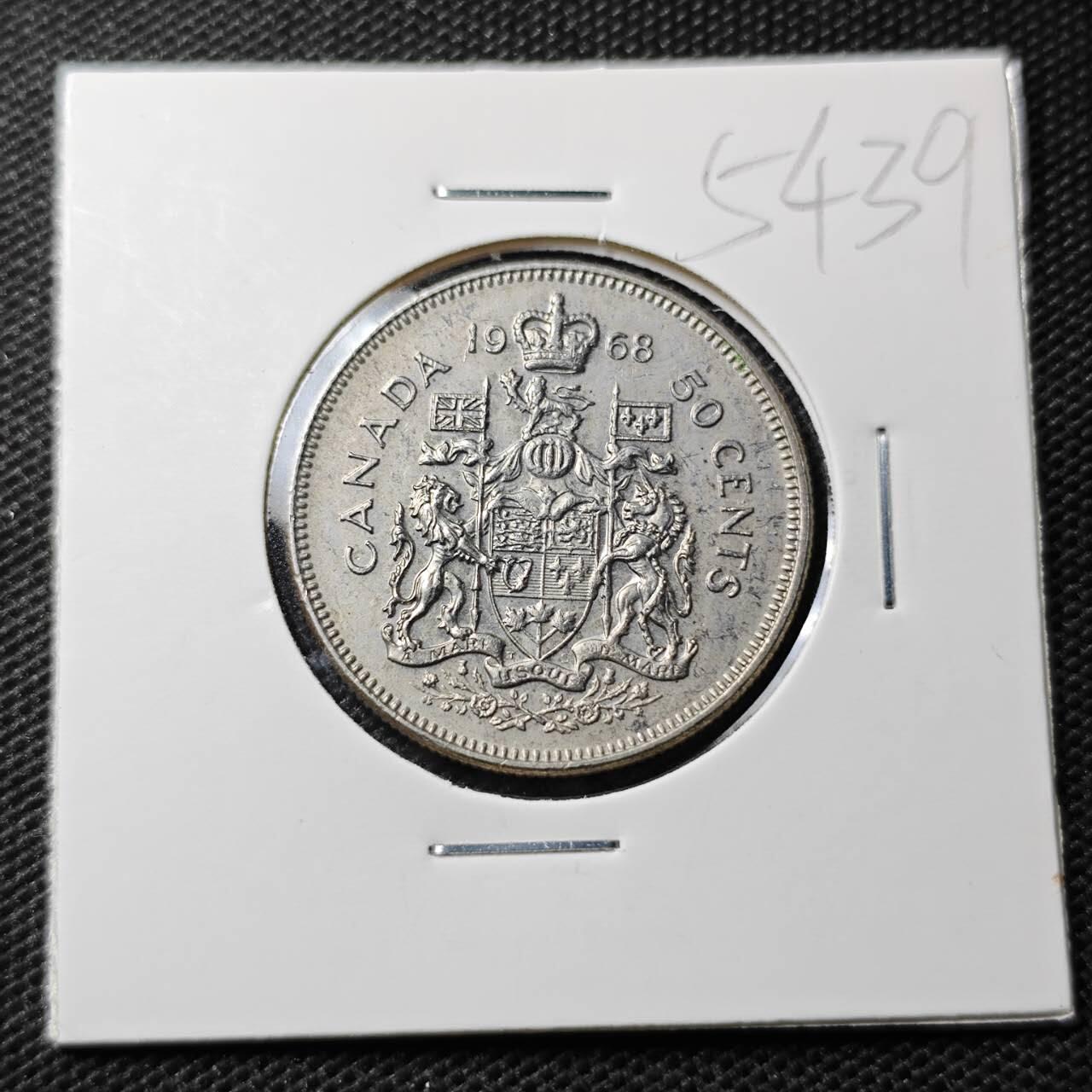 KK钱币收藏小铺 第354场 2月预留时间 周末发货  1968加拿大50分