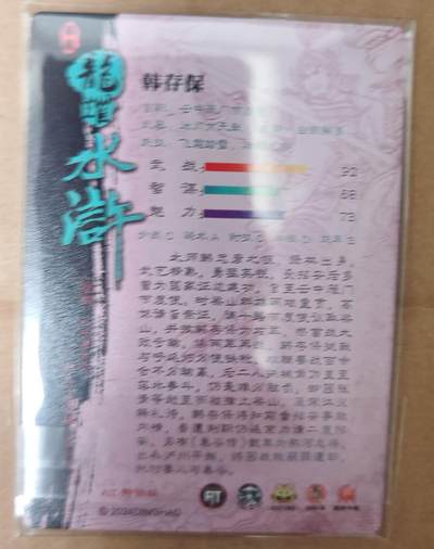 趣卡卡拍No.17期（无佣金免手续费，分享成交有奖） 【粗闪】龙耀水浒 韩存保 粗闪