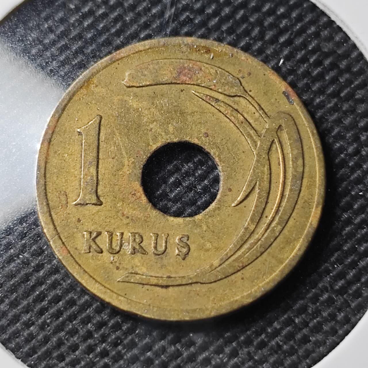 KK钱币收藏小铺 第354场 2月预留时间 周末发货  1948土耳其1库鲁铜币