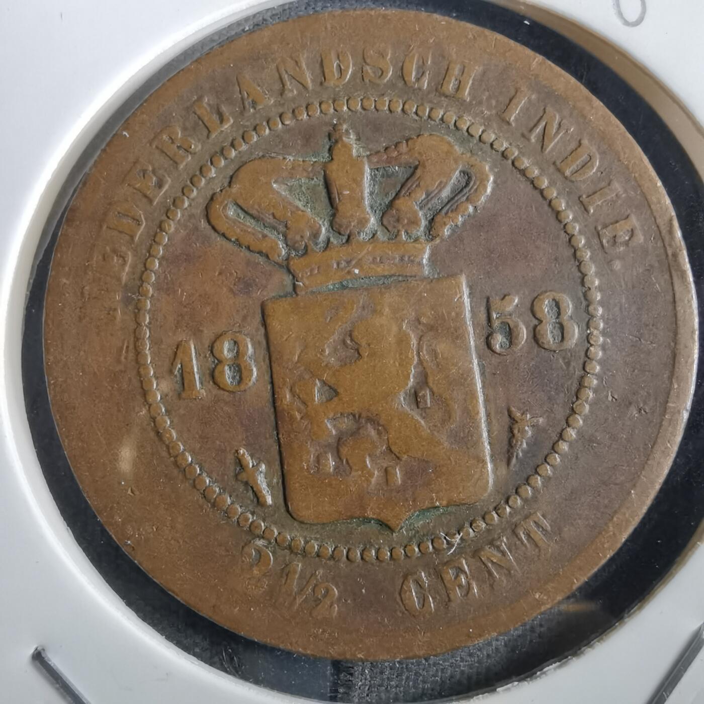 沼泽如烟--第862场 荷属东印度1858年2.5分