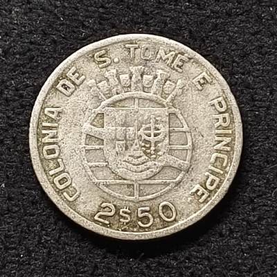 【全场包邮】纯粹捡漏拍466场-待排序 - 葡属圣多美和普林西比1939年2.5埃斯库多银币