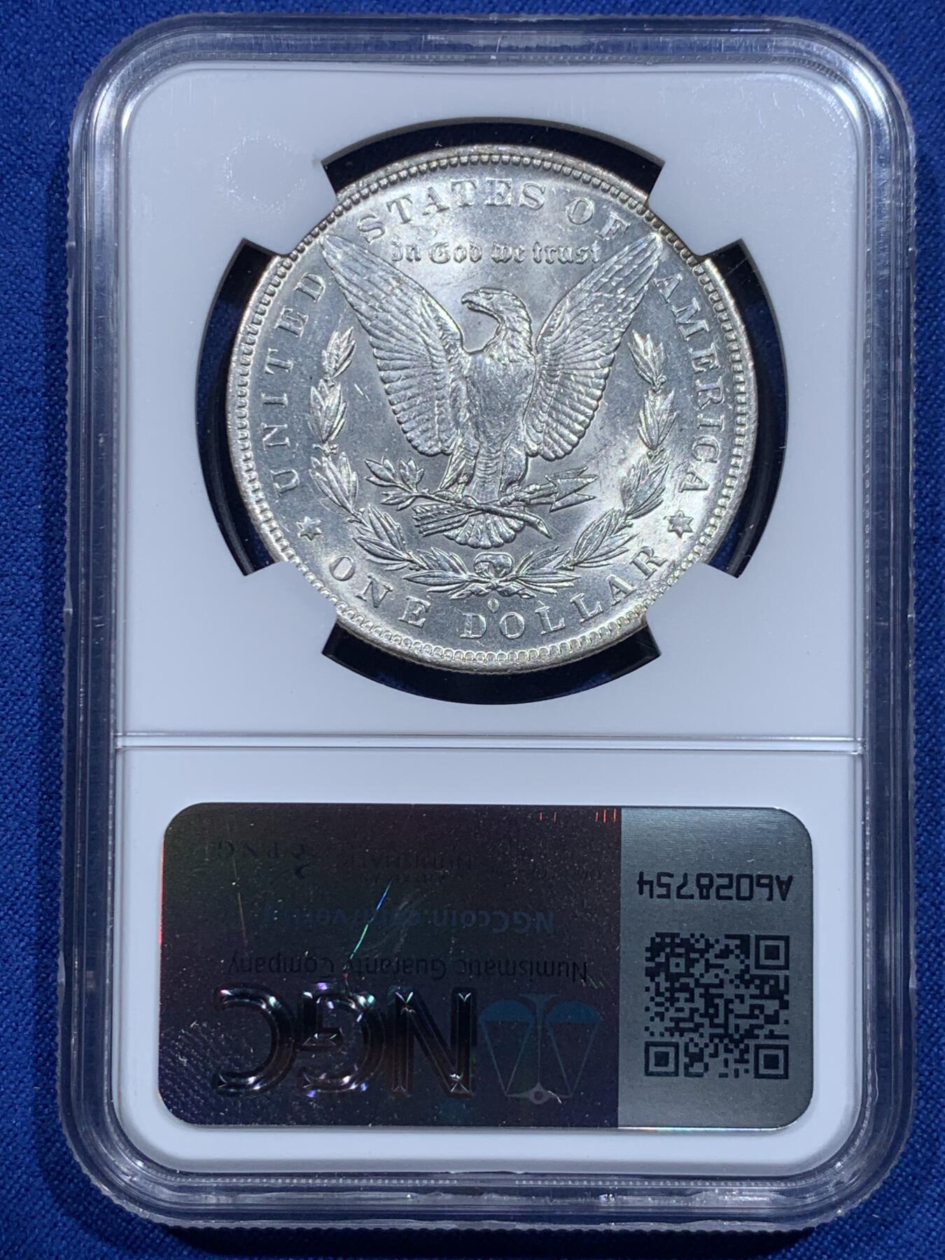 《竞宝斋》第425场 周日，周一  2场连拍 （全场包邮） NGC UNC 1883年美国摩根银币