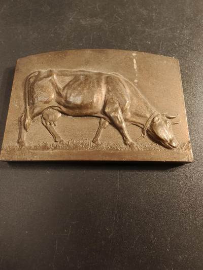 老王徽章第154期 - 法国塞纳市众议员赠方形大铜章     尺寸60×40mm.   重量115.5g 