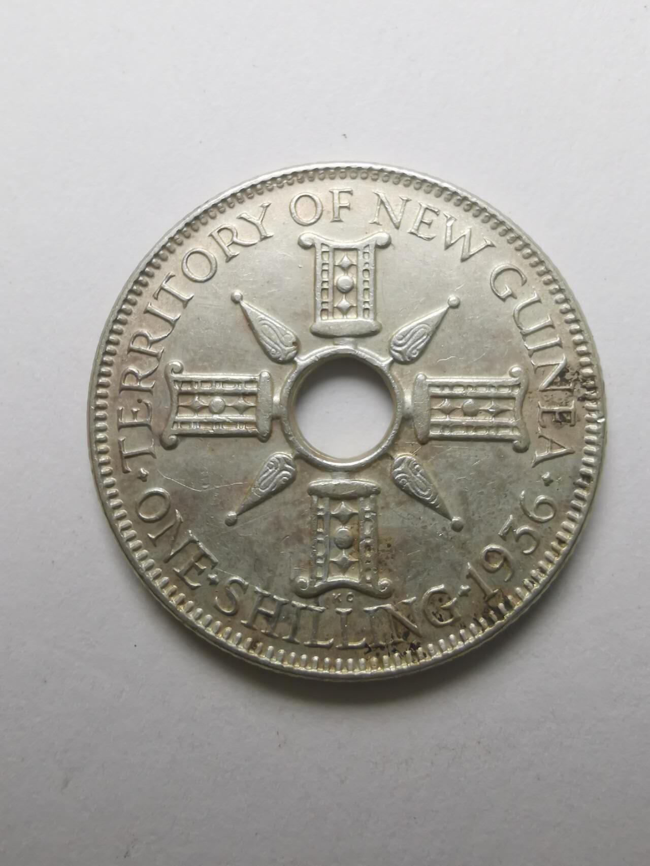 巨藏钱币第三期10月7日8点古今中外硬币套装银币 英属几内亚1936年1先令银币5.4克