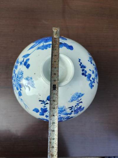 清代道光青花盖缸，画工好，器型好，尺寸大，完整漂亮 - 清代道光青花盖缸，画工好，器型好，尺寸大，完整漂亮