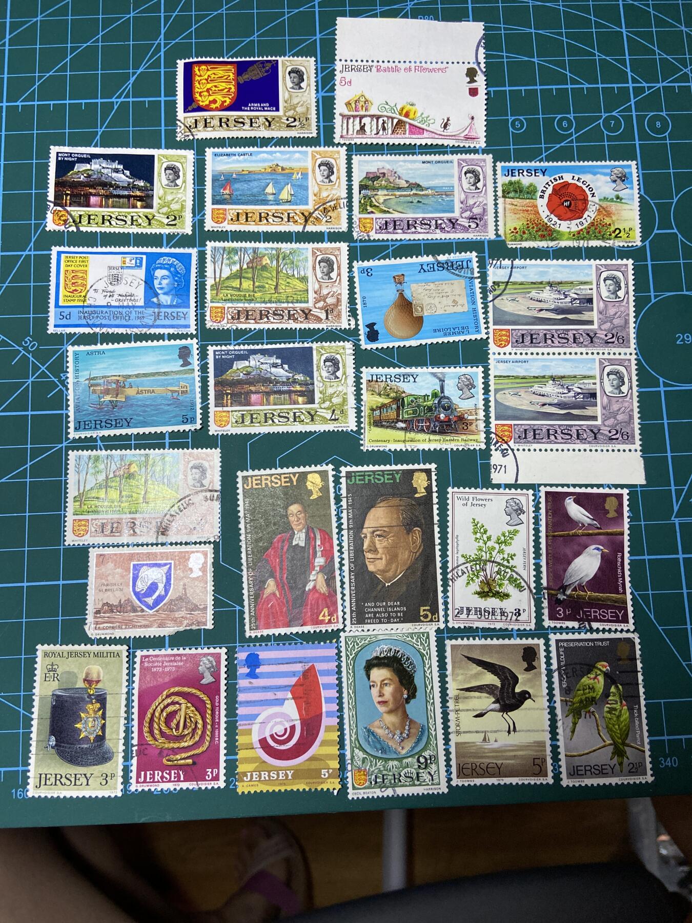 2025年第一百零四场(总第一百三十场）外国好品散币及老藏家邮票场(免佣金) 英属泽西岛🇯🇪邮票26枚