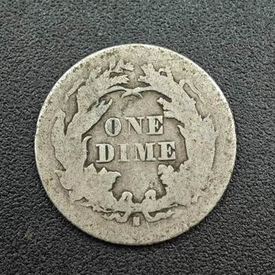 【淘币小摊】限时拍第七百五十九拍  国庆10连拍 小银币场 外出13号发货 满百包邮可预留两周  周一统一发货  - 美国1875年10分银币