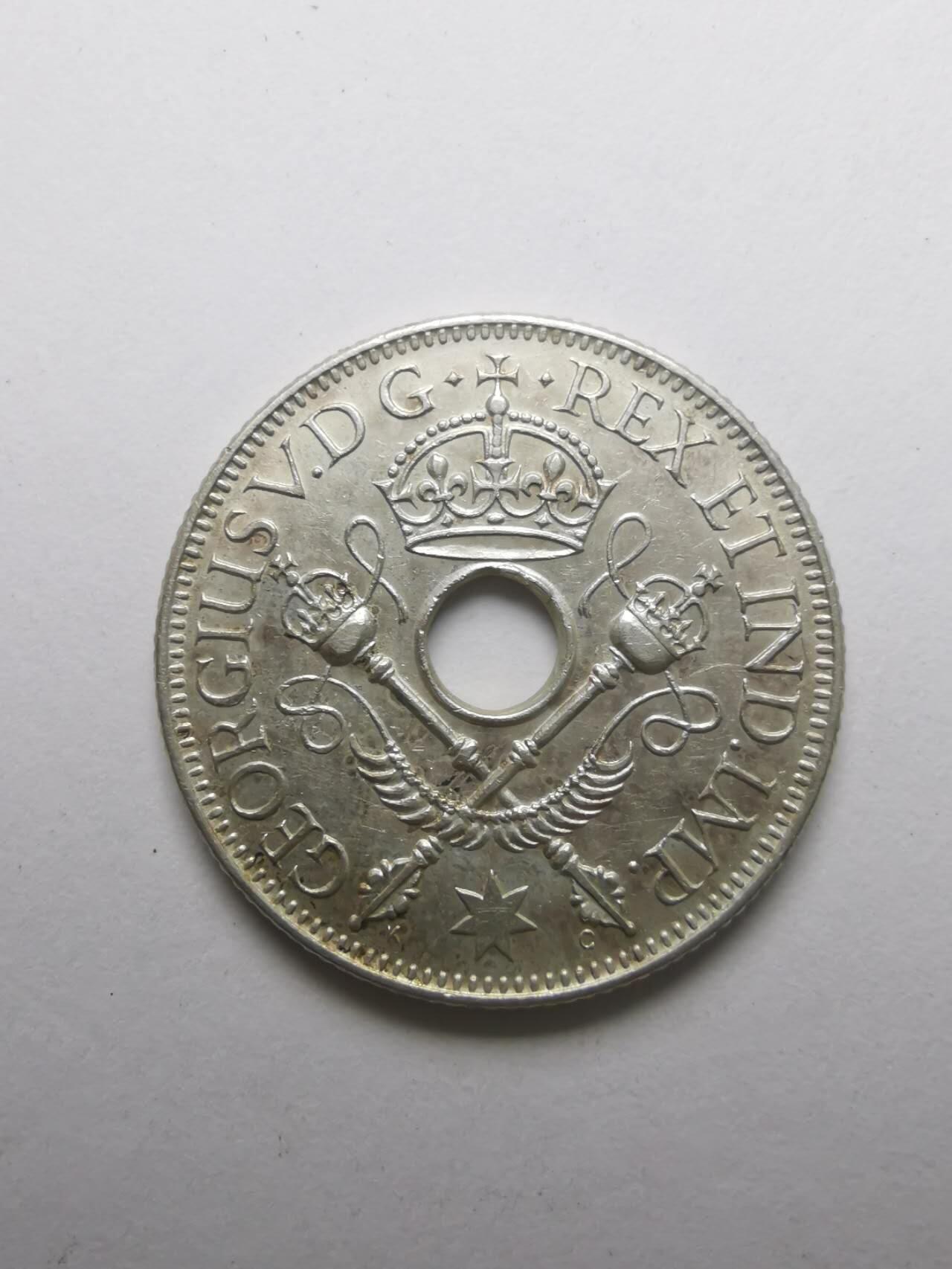 巨藏钱币第三期10月7日8点古今中外硬币套装银币 英属几内亚1936年1先令银币5.4克