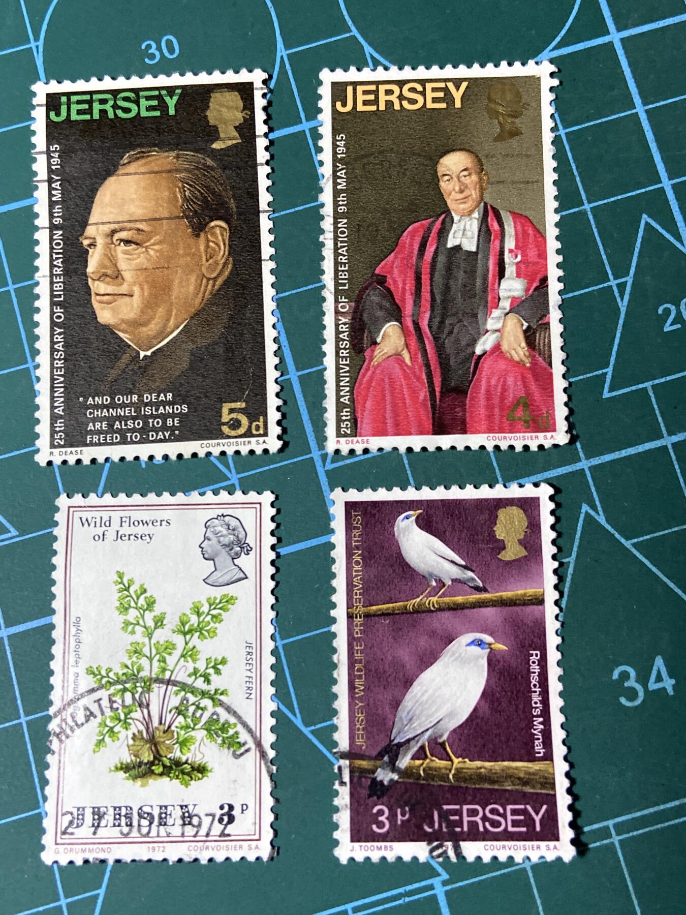 2025年第一百零四场(总第一百三十场）外国好品散币及老藏家邮票场(免佣金) 英属泽西岛🇯🇪邮票26枚