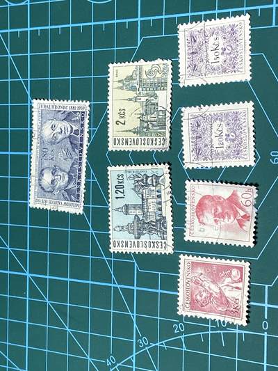 2025年第一百零四场(总第一百三十场）外国好品散币及老藏家邮票场(免佣金) - 捷克斯洛伐克🇸🇰邮票7枚
