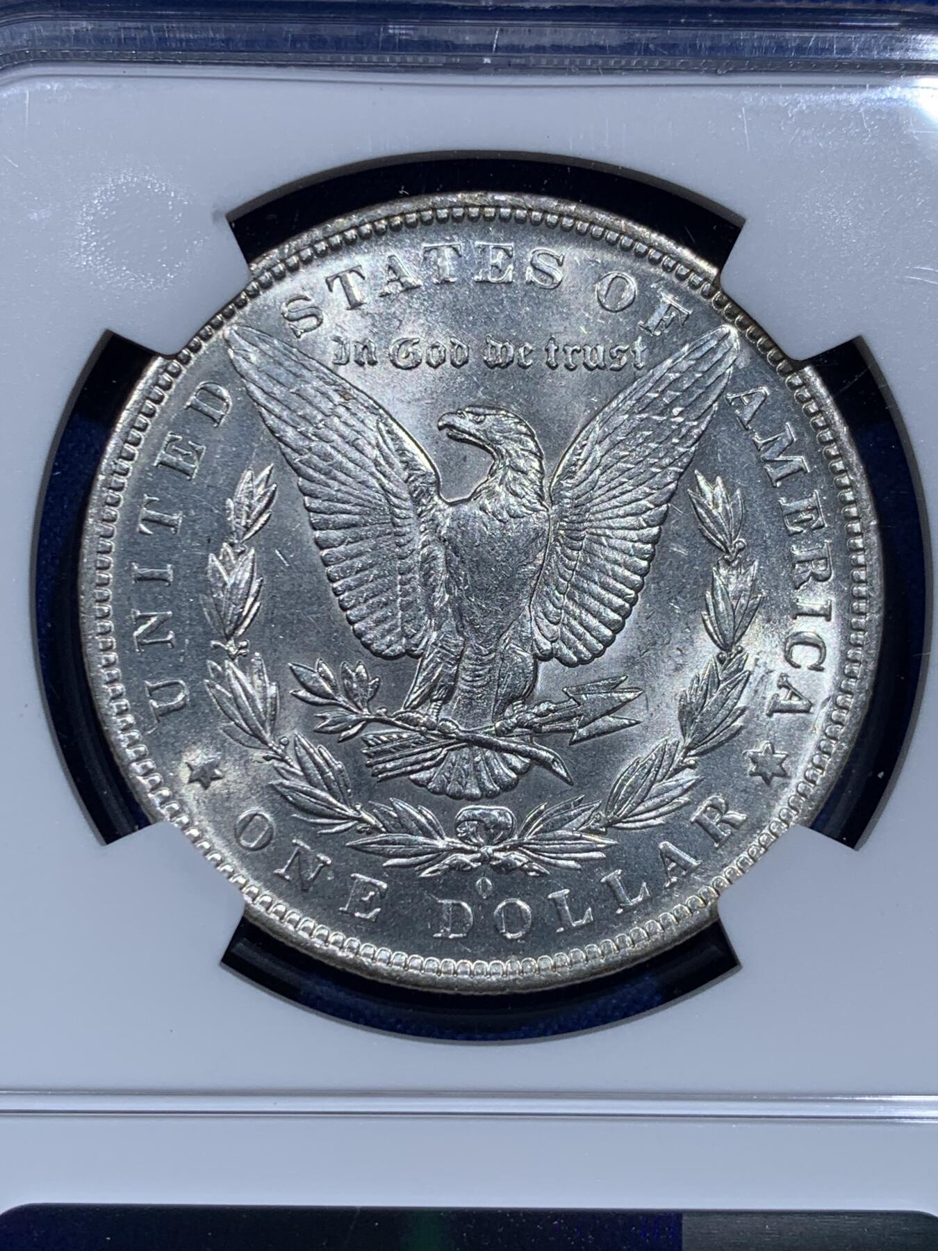 《竞宝斋》第425场 周日，周一  2场连拍 （全场包邮） NGC UNC 1883年美国摩根银币