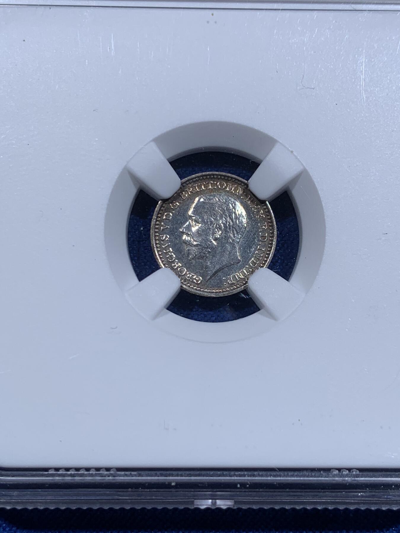 《竞宝斋》第425场 周日，周一  2场连拍 （全场包邮） 四枚一组 NGC UNC 英国1932年乔治五世灌足节一套（外拍编号保留，细节不错）