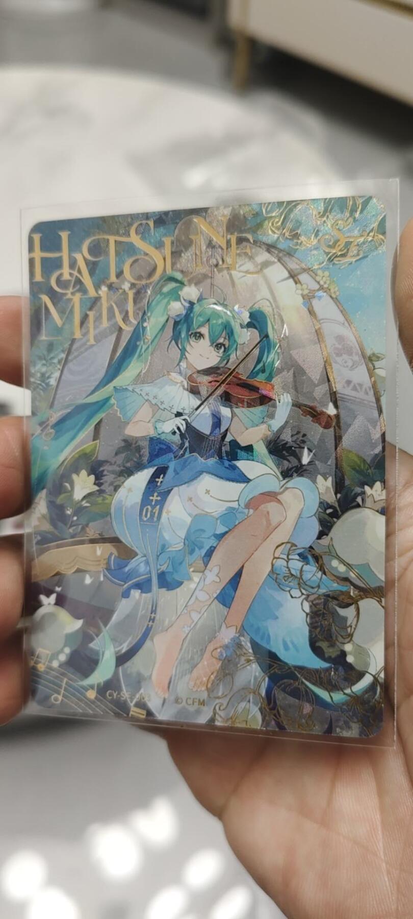 秋原瞳的小店第二十四期（持续收拍，祝大家国庆中秋快乐，好好睡它个自然醒） 卡游初音二弹最大卡位se，非常经典的一幅图，品相极好！！