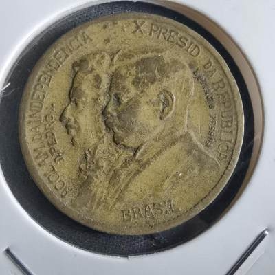 沼泽如烟--第862场 - 巴西纪念币1922年1000瑞斯