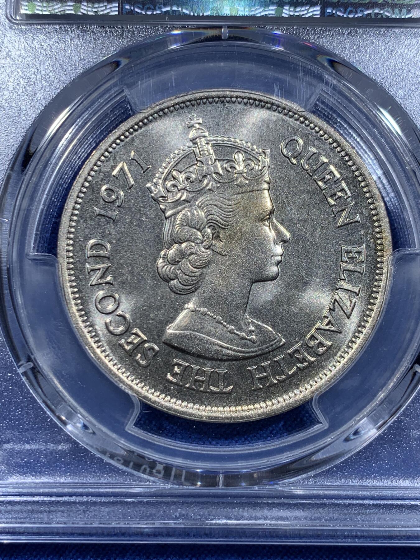 《竞宝斋》第425场 周日，周一  2场连拍 （全场包邮） PCGS MS66 毛里求斯1971年10卢比 渡渡鸟热门品种