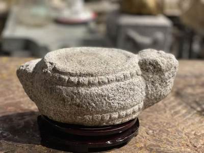 镇宅之器——明代黄锈石石龟，包老全品，造型美观独特长30宽18高10厘米 - 镇宅之器——明代黄锈石石龟，包老全品，造型美观独特长30宽18高10厘米